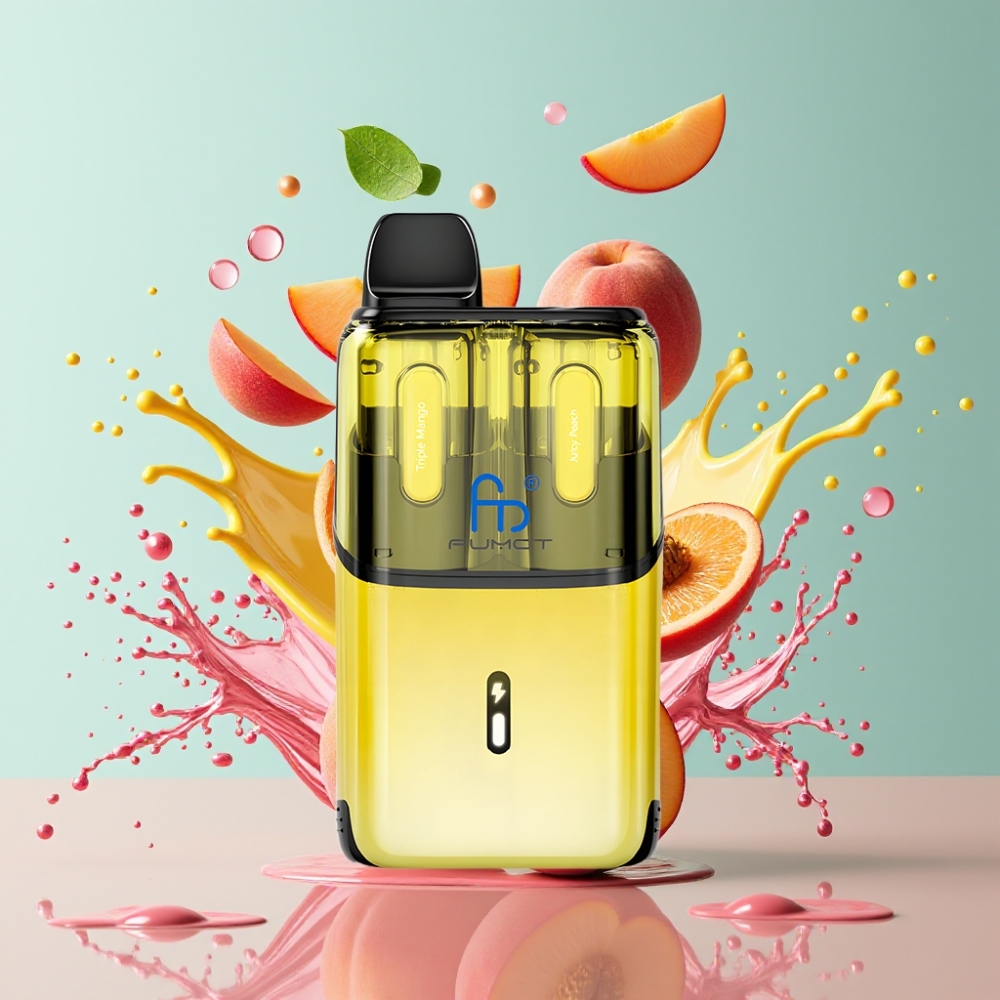 Fumot Ultra T32000 Italia Ingrosso Sigaretta elettronica usa e getta Triplo Mango & Pesca Succosa - 32000 Puff, 24ml, Ricarica Type-C