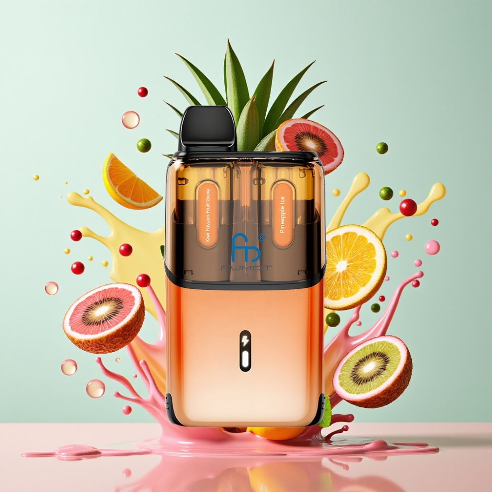Fumot Ultra T32000 Italia ingrosso - Kiwi Frutto della Passione Guava & Ananas Ice - 32000 puff, 800mAh, 24ml, Tipo-C
