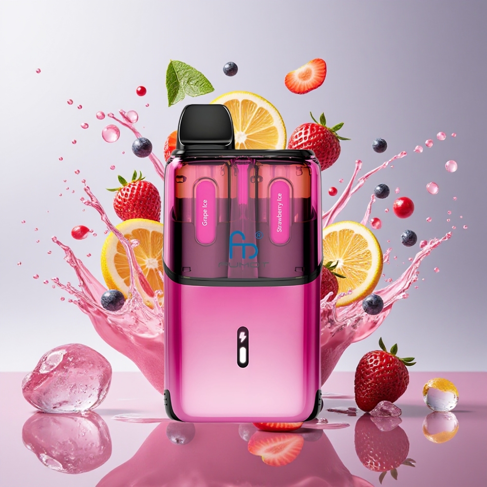 Fumot Ultra T32000 Sigaretta elettronica usa e getta Italia Ingrosso - Uva Ghiacciata & Fragola Ghiacciata, 32000 puff, 24ml, Type-C