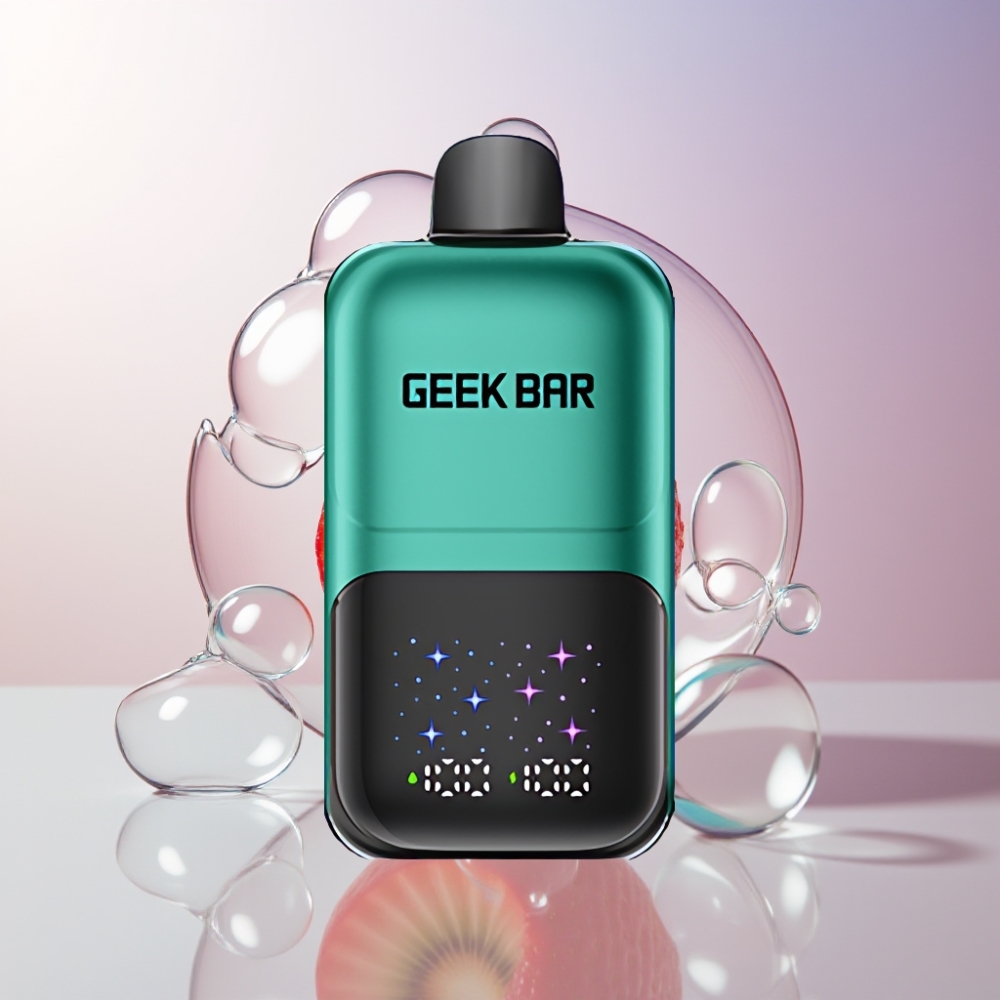 GEEKBAR 2GO Italia Ingrosso 20ml 50000 Puff Dual Tank Ricaricabile Fragola & Kiwi