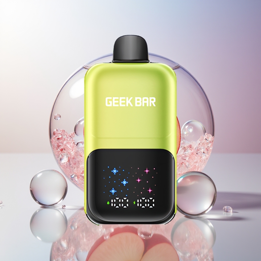 GEEKBAR 2GO Italia ingrosso 20ml 50000 Puff Due Serie Penna Vape Mela Acida Ghiaccio, Schermo Interattivo, 3 Livelli Aroma/Freschezza, Ricaricabile