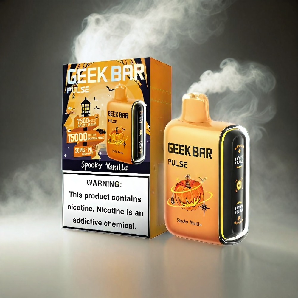 Geek Bar Pulse 15000 Puffs Vape Halloween Edition Italia Ingrosso – 16ML, 5% Nicotina, Flusso d'Aria Regolabile