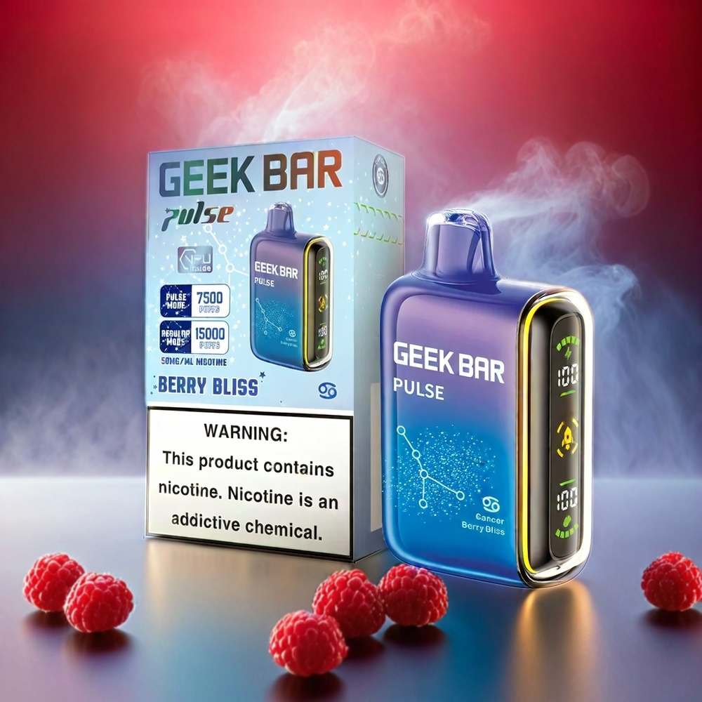 Geek Bar Pulse 15000 Puffs Zodiac Edition Italia Ingrosso – 16ML E-liquid, 5% Nicotine, 650 mAh Batteria, USB Type-C