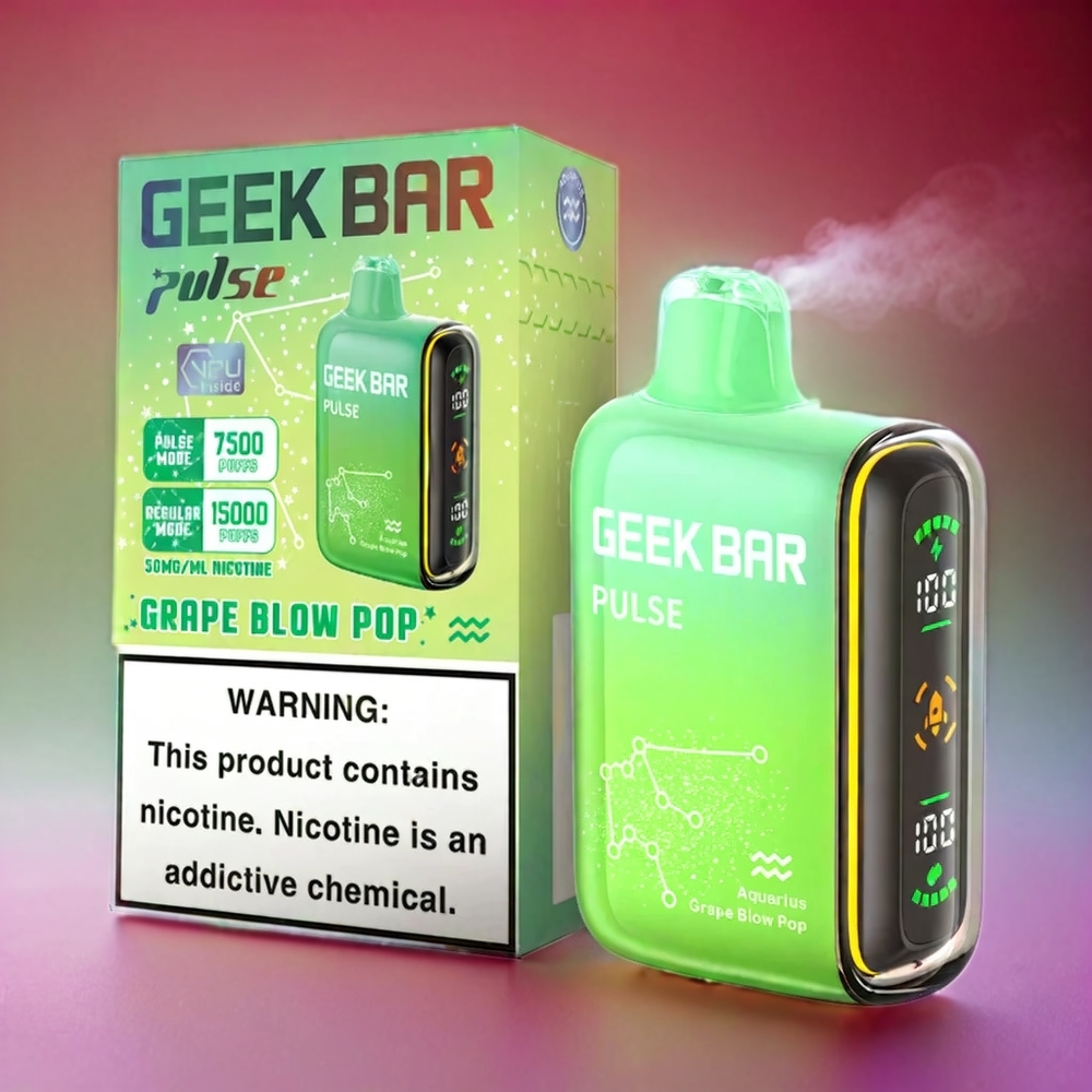 Geek Bar Pulse 15000 Puffs Zodiac Edition Italia Ingrosso – 16ML E-liquid, 5% Nicotine, 650 mAh Batteria, USB Type-C