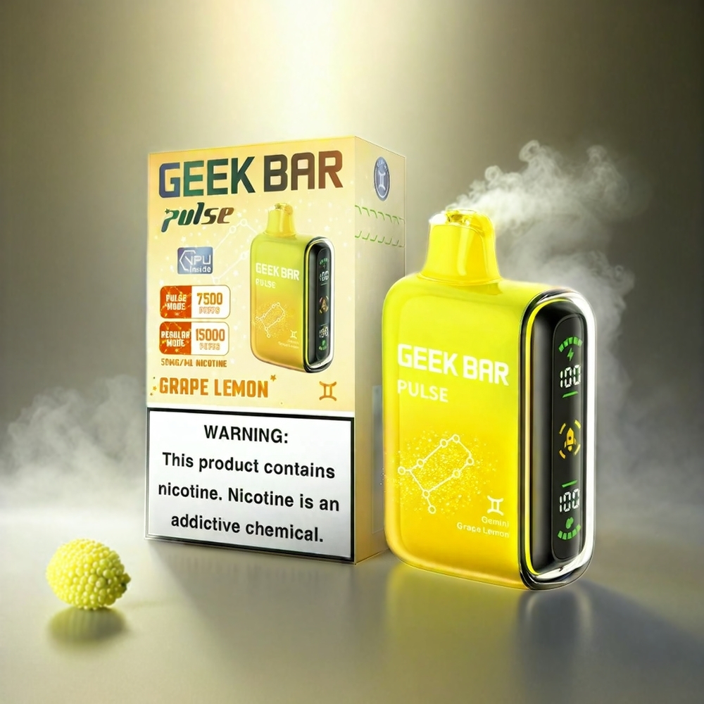 Geek Bar Pulse 15000 Puffs Zodiac Edition Italia Ingrosso – 16ML E-liquid, 5% Nicotine, 650 mAh Batteria, USB Type-C