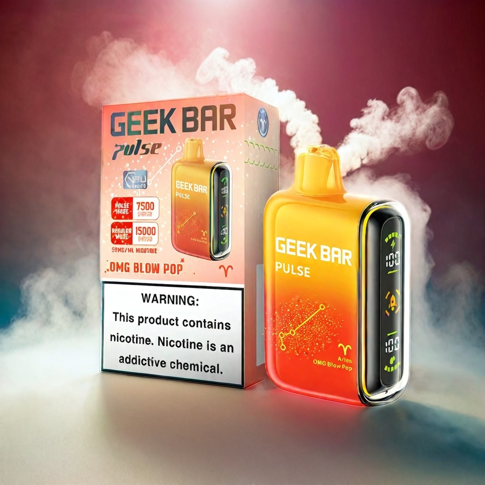 Geek Bar Pulse 15000 Puffs Zodiac Edition Italia Ingrosso – 16ML E-liquid, 5% Nicotine, 650 mAh Batteria, USB Type-C