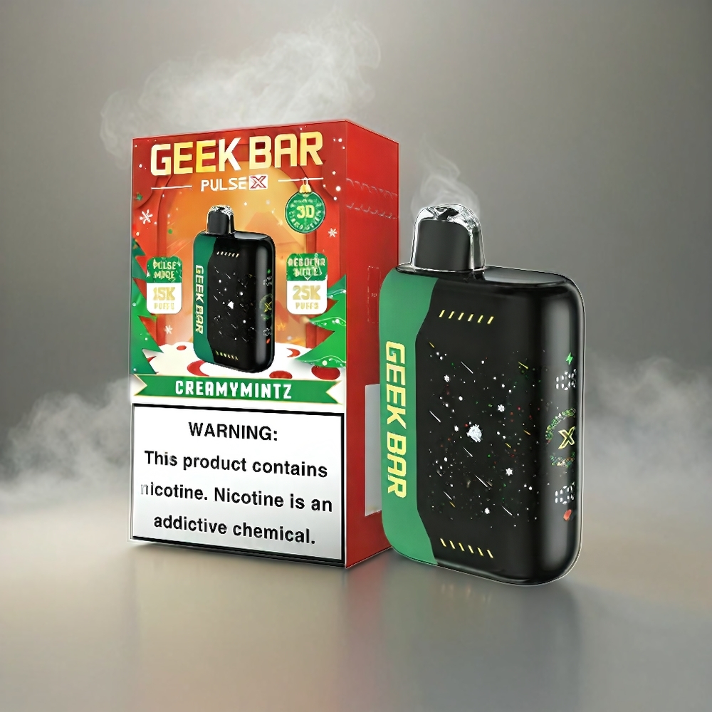 Geek Bar Pulse X 25000 Puffs Italia Ingrosso con Schermo Curvo 3D, 18mL Liquido, Ricarica USB-C e Bobina a doppia maglia