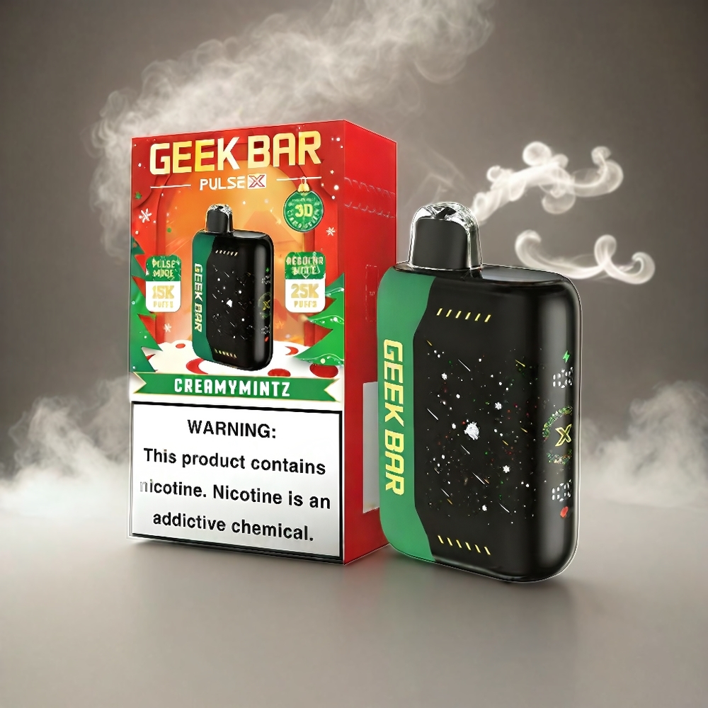 Geek Bar Pulse X 25000 Puffs Italia Ingrosso con Schermo Curvo 3D, 18mL Liquido, Ricarica USB-C e Bobina a doppia maglia