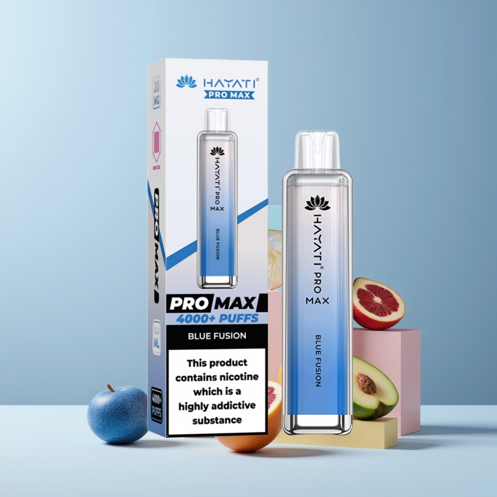 Hayati Pro Max 4000 Puff Italia Ingrosso - Blu Fusione, 2ml/10ml, 1400mAh, Ricaricabile