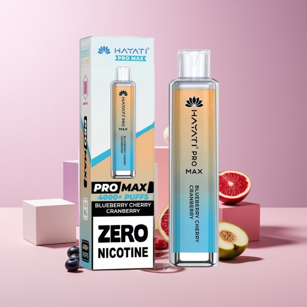 Hayati Pro Max 4000 Puff Italia Ingrosso Disposable Vape Mirtillo Ciliegia Mirtillo Rosso con Batteria 1400mAh Ricaricabile