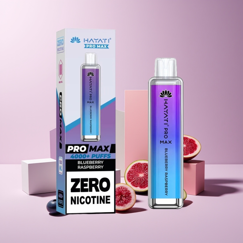 Hayati Pro Max 4000 Puff Italia Ingrosso Disposable Vape Mirtillo Lampone - 5% Nic, 1400mAh, Ricaricabile