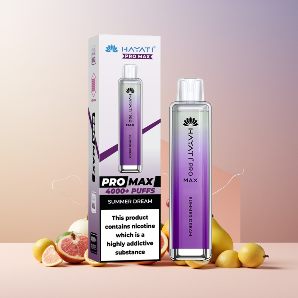 Hayati Pro Max 4000 Puff Italia Ingrosso Disposable Vape Sogno Estivo con Batteria 1400mAh, 2ml/10ml, TPD