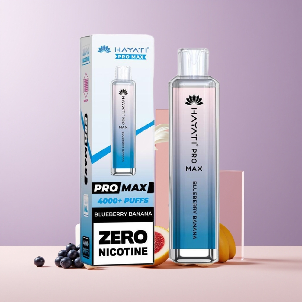 Hayati Pro Max 4000 Puff Italia Ingrosso - Mirtillo Banana, 2ml/10ml, 1400mAh, Ricaricabile, TPD