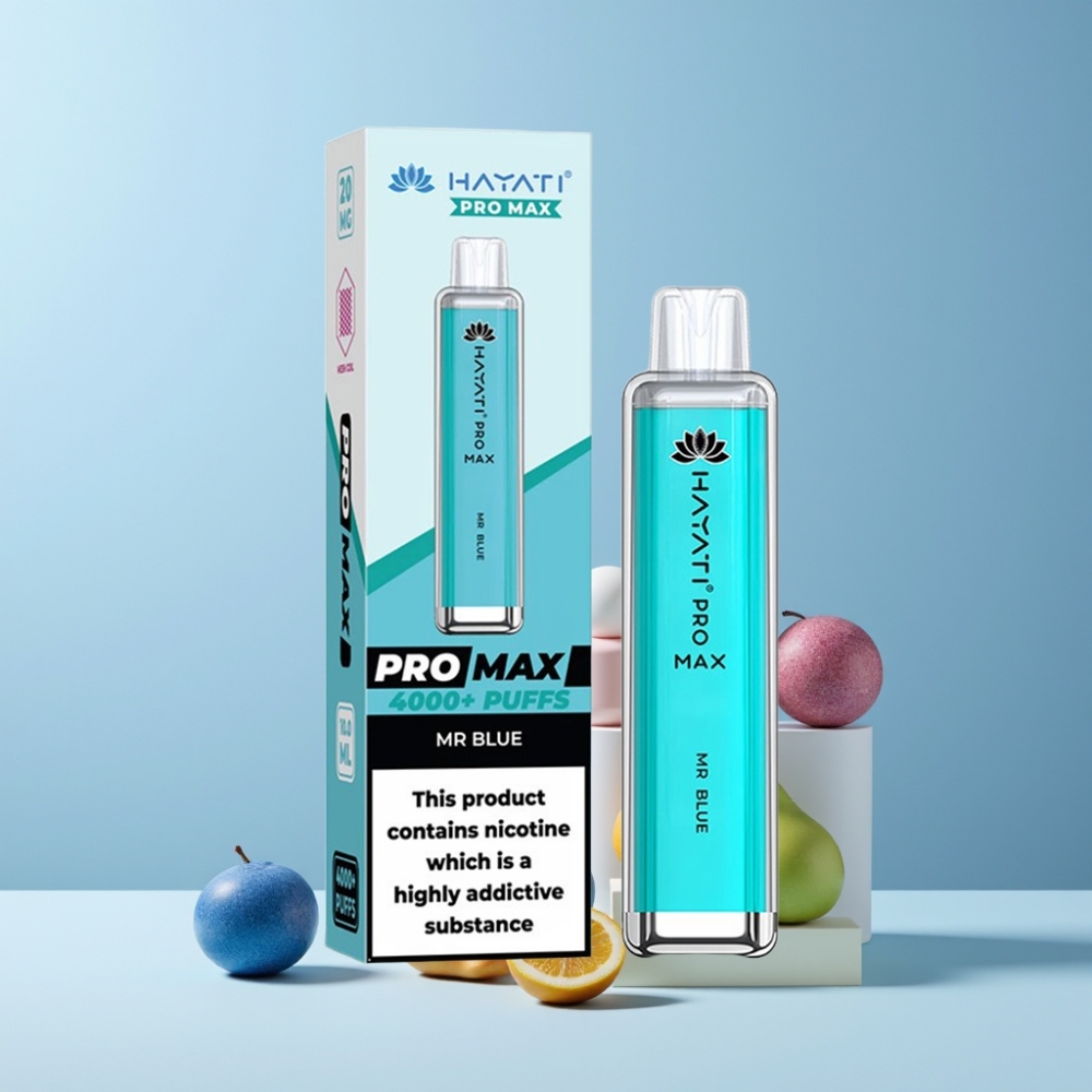 Hayati Pro Max 4000 Puff Italia Ingrosso Sigaretta Elettronica Monouso Mr Blu Ricaricabile 1400mAh 2ml/10ml