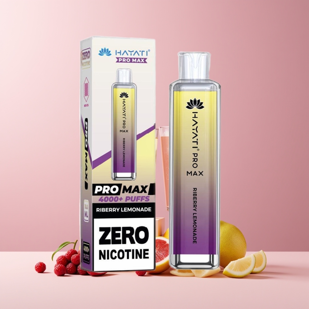 Hayati Pro Max 4000 Puffs Italia Ingrosso - Lampone Limonata - 2ml/10ml, 1400mAh, Ricaricabile