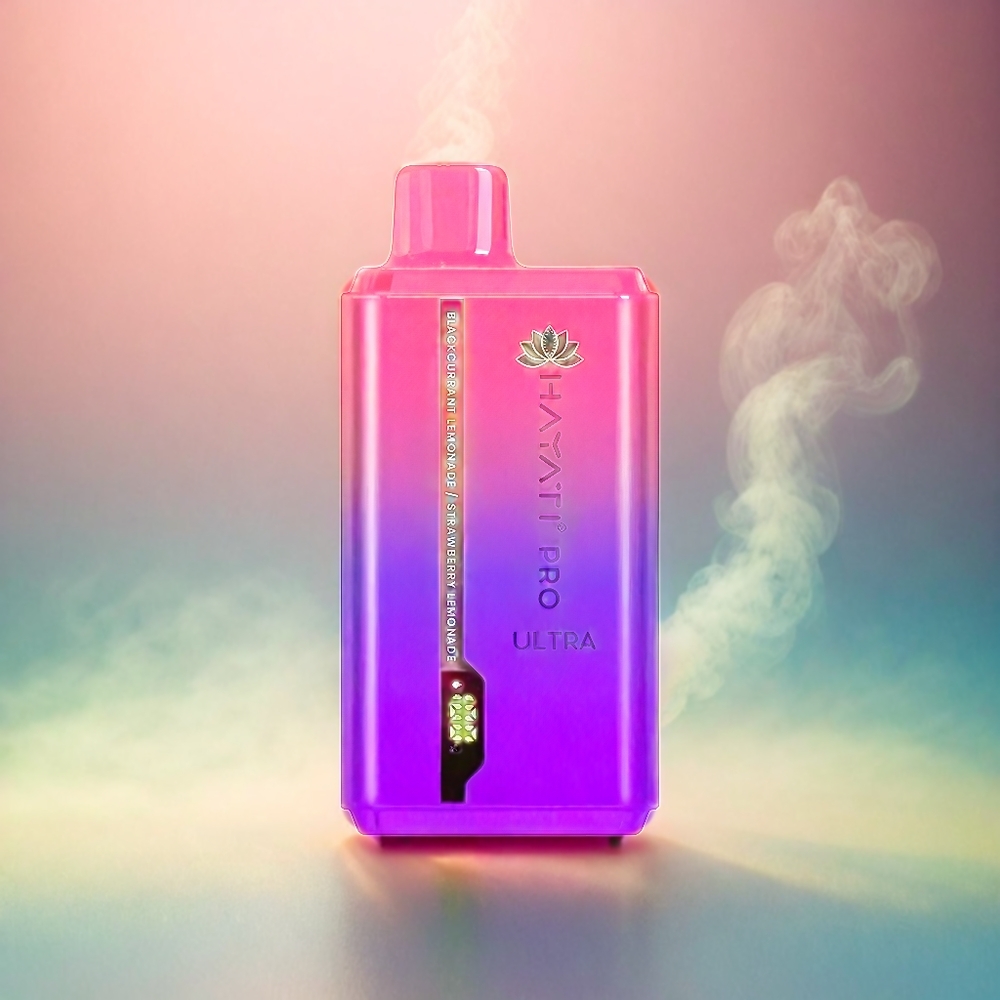 Hayati Pro Ultra 15000 Puffs Italia Ingrosso - Blackcurrant Lemonade (Ribes Limonata), Strawberry Lemonade (Fragola Limonata) - 850mAh Batteria, 2 12ml Capacità, 2% Nicotina - 49 Gusti Disponibili