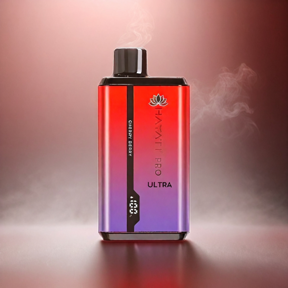 Hayati Pro Ultra 15000 Puffs Italia Ingrosso - Ciliegia Mora, 850mAh, 2 12ml, 2% Nicotina
