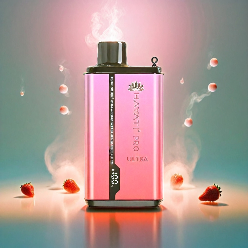 Hayati Pro Ultra 15000 Puffs Italia Ingrosso - Frutto Esplosivo Fragola Anguria Bubblegum, 850mAh Batteria, 2x12ml Serbatoio, 2% Nicotina, 49 Gusti