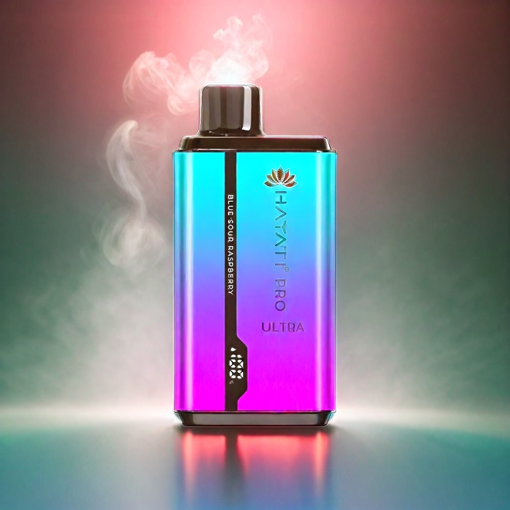 Hayati Pro Ultra 15000 Puffs Italia Ingrosso - Mirtillo (Blueberry), Fragola (Strawberry), Menta (Menthol) con 850mAh Batteria e 2 12ml E-Liquid