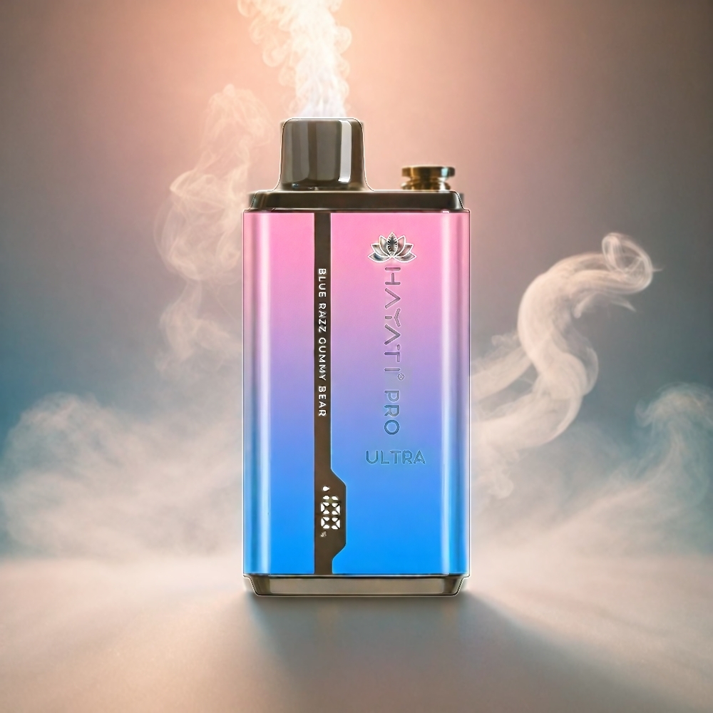 Italia Ingrosso Hayati Pro Ultra 15000 Puffs Blue Razz Gummy Bear con 850mAh e 2x12ml E-Liquido 2% Nicotina