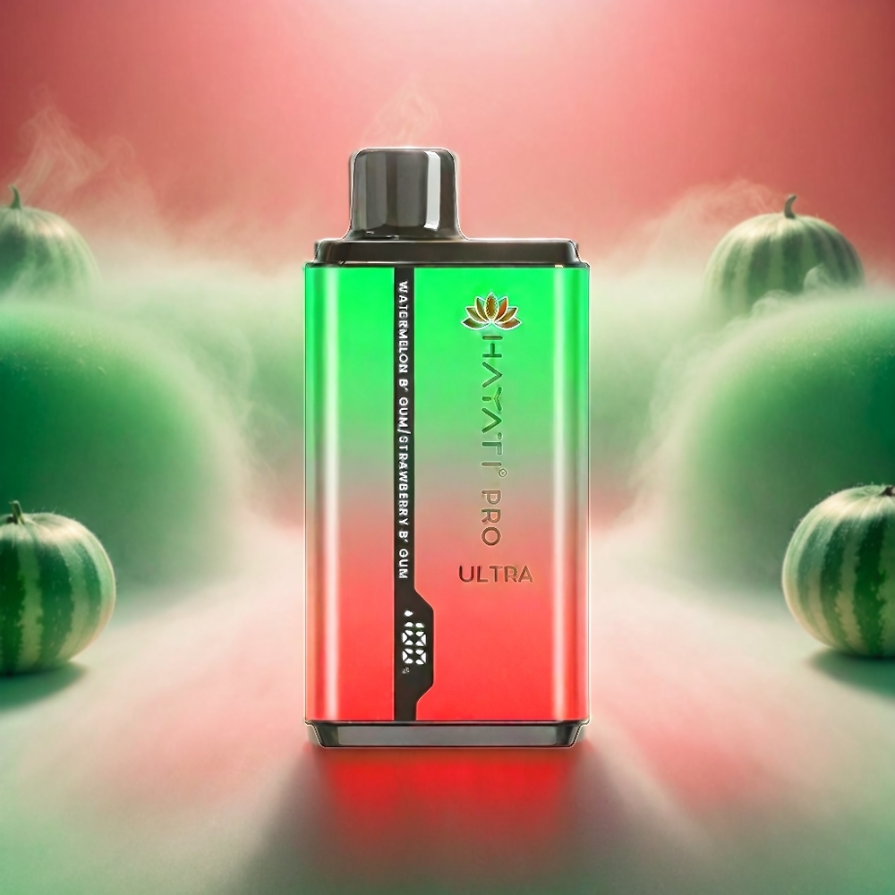 Italia Ingrosso Hayati Pro Ultra 15000 Puffs Dispositivo di Svapo Anguria Bubblegum Fragola Bubblegum con Batteria 850mAh e Liquido 2x12ml 2% Nicotina 49 Gusti