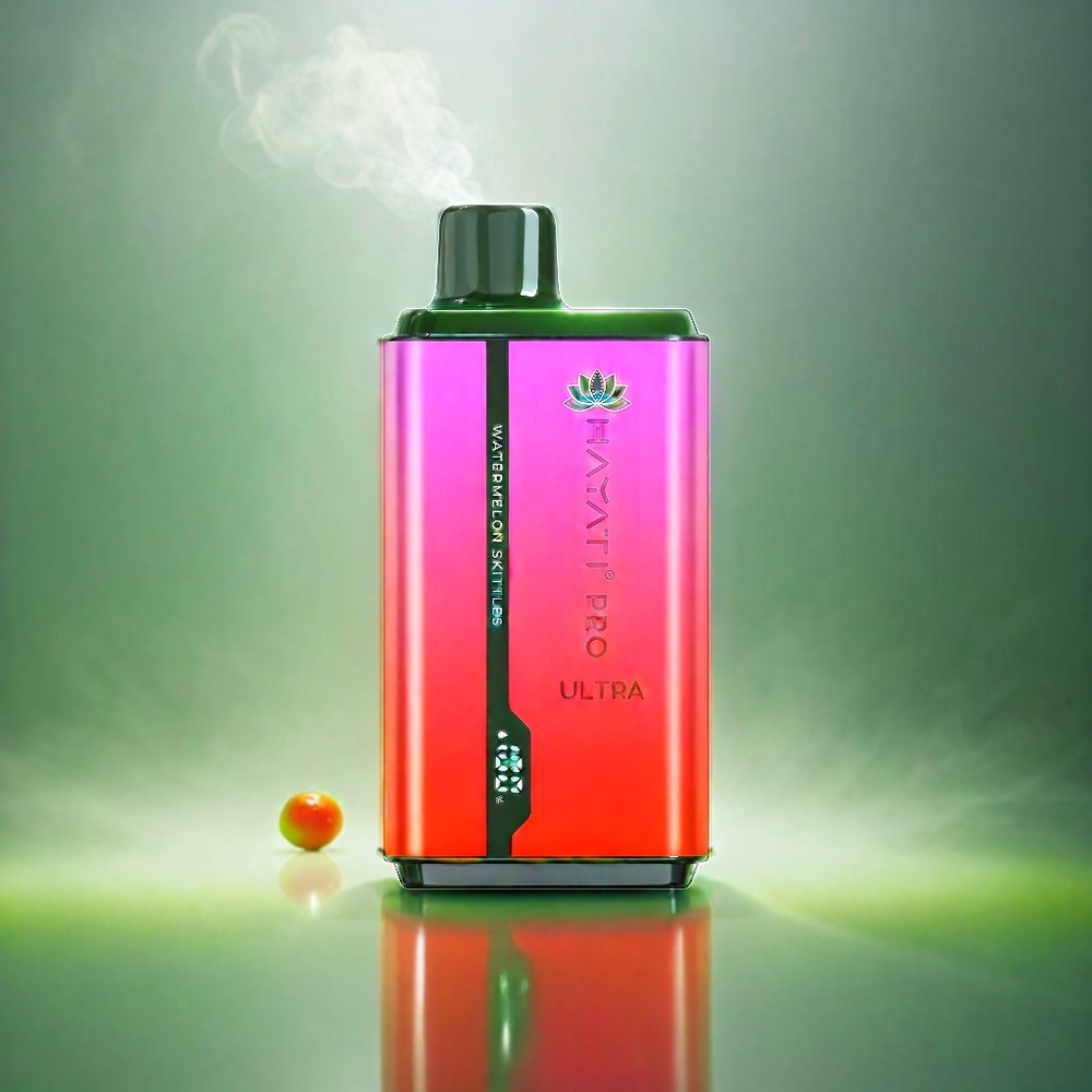 Italia Ingrosso Hayati Pro Ultra 15000 Puffs E-Cigaretta Anguria Skittles con Batteria 850mAh e E-Liquido 24ml (2 12ml) 2% Nicotina - 49 Gusti Disponibili