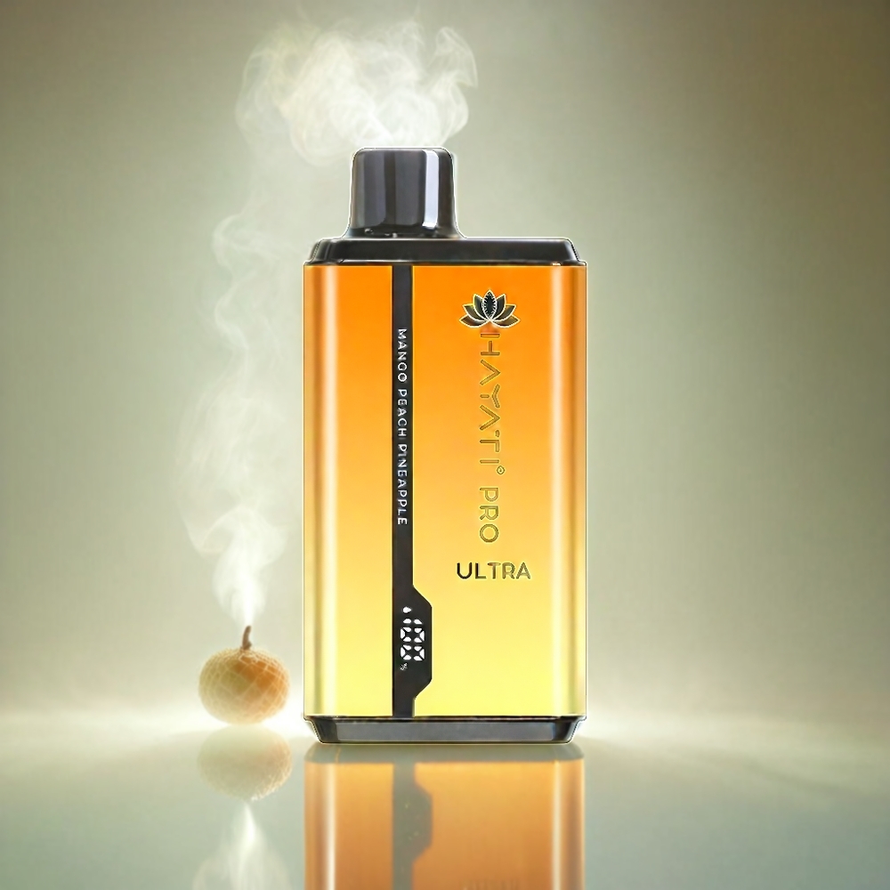 Italia Ingrosso Hayati Pro Ultra 15000 Puffs Mango Pesca Ananas con Batteria 850mAh e E-Liquido 2x12ml 2% Nicotina