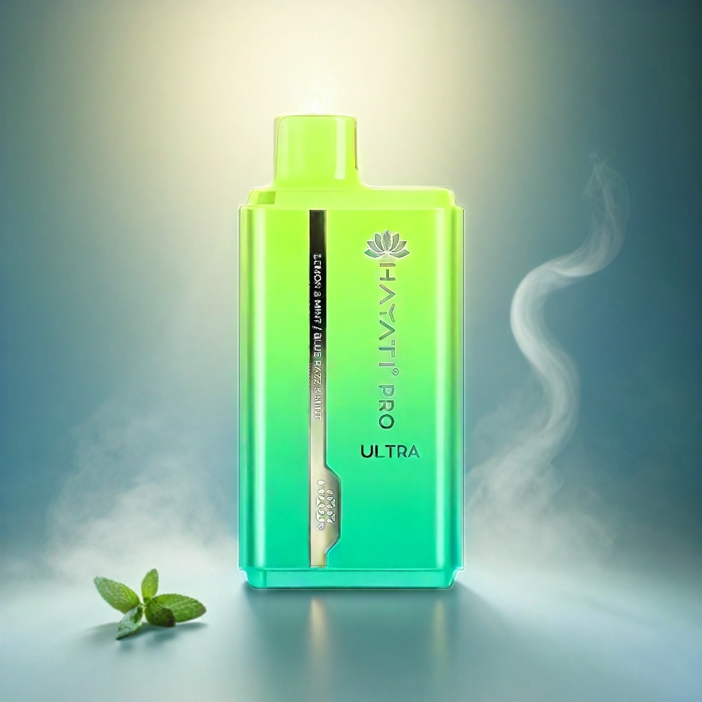 Italia Ingrosso Hayati Pro Ultra 15000 Puffs Sigaretta Elettronica al Limone & Menta e Blue Razz & Menta con 850mAh e 24ml di Liquido - 49 Gusti, 2% Nicotina