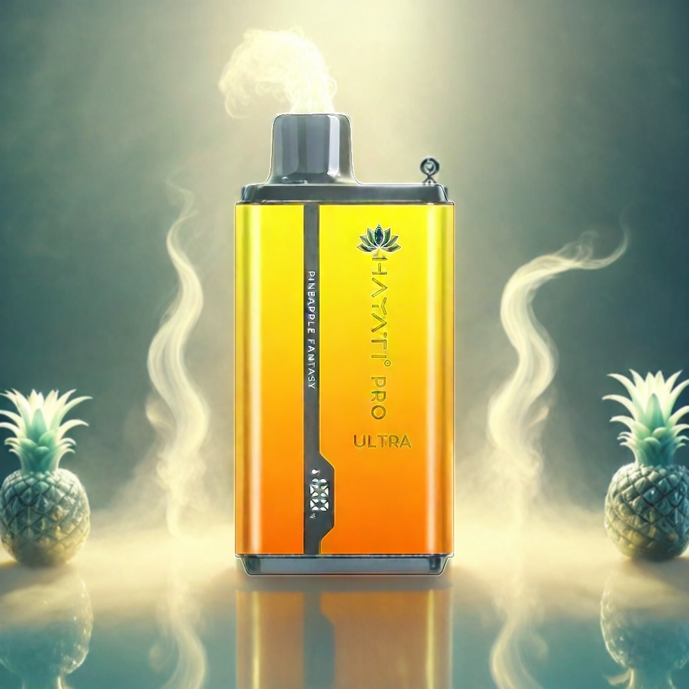 Italia Ingrosso Hayati Pro Ultra 15000 Puffs Vape Fantasia Ananas con Batteria 850mAh, 2 12ml, 2% Nicotina