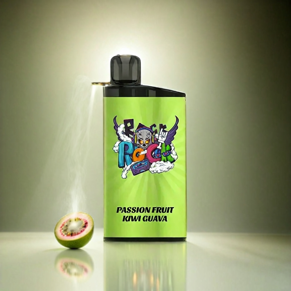 Italia Ingrosso Iget Bar 3500 Puffs Frutto della Passione Kiwi Guava - 1400 mAh, 1.2 Ohm Mesh Coil, PC+ALU, 41.3x21.3x94.5mm