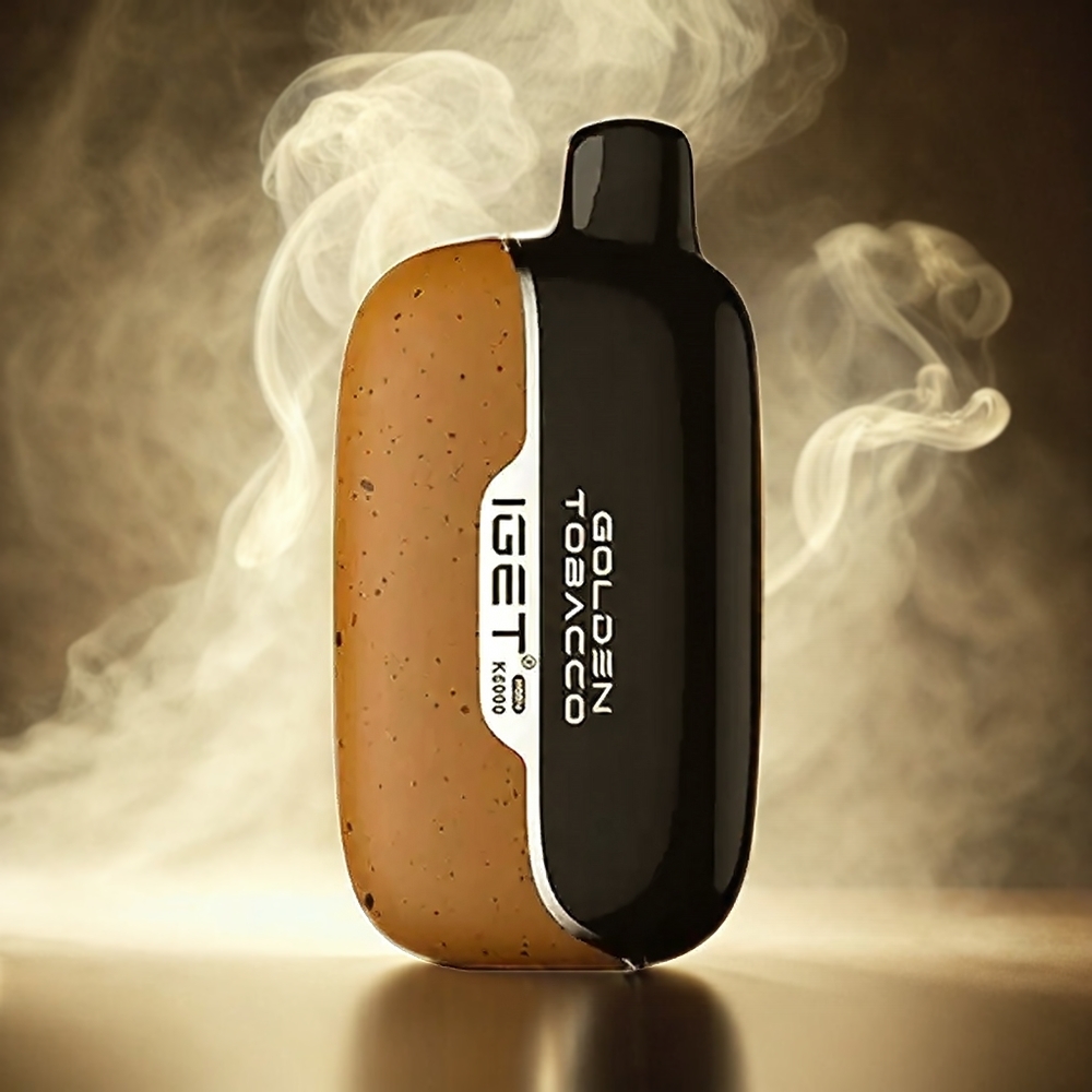 Iget Moon K5000 Puffs Vape Tabacco Dorato Italia Ingrosso - Mesh Coil 1.35 Ohm, 5000 Puffs