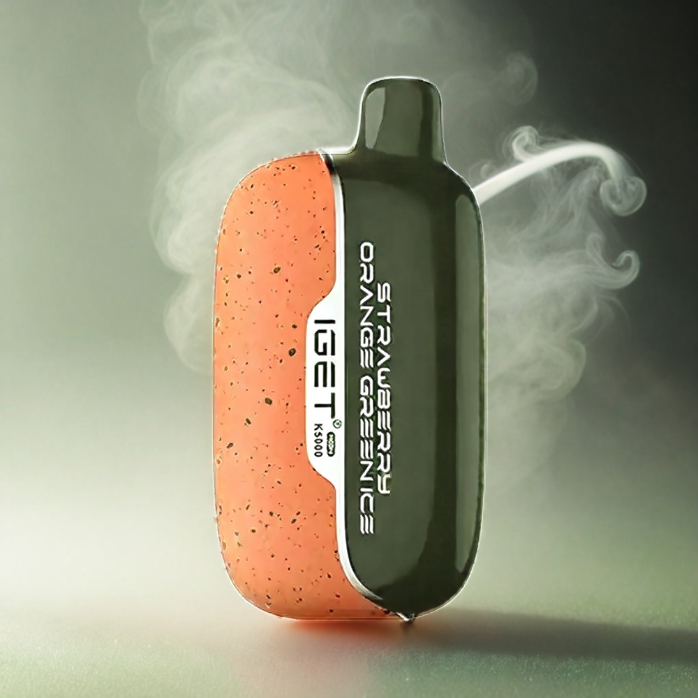 Italia Ingrosso Iget Moon K5000 Puffs Vape Fragola Arancia Ghiaccio Verde Mesh Coil 1.35 Ohm 49.5x25.3x99.4 mm