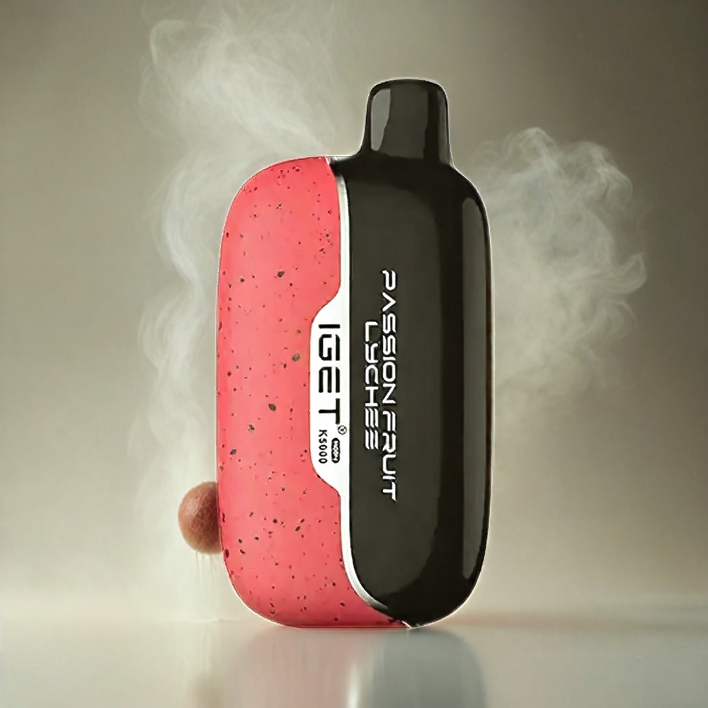 Italia Ingrosso Iget Moon K5000 Puffs Vape Frutto della Passione Litchi con Bobina Mesh 1.35 Ohm e Dimensioni 49.5x25.3x99.4 mm