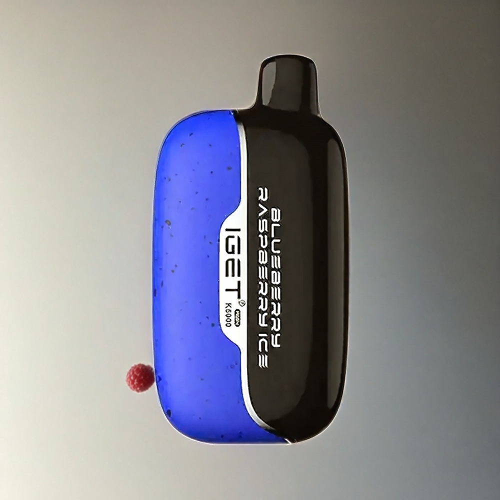 Italia Ingrosso Iget Moon K5000 Puffs Vape Mirtillo Lampone Ghiaccio – 5000 Puffs, Mesh Coil 1.35 Ohm, PC Materiale