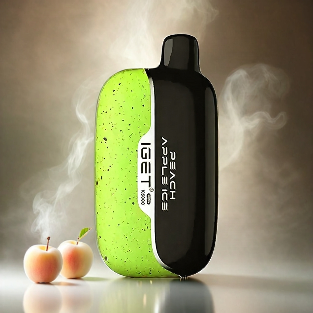Italia Ingrosso Iget Moon K5000 Puffs Vape Pesca Mela - 5000 Puffs, 81.5 g, Mesh Coil 1.35 Ohm