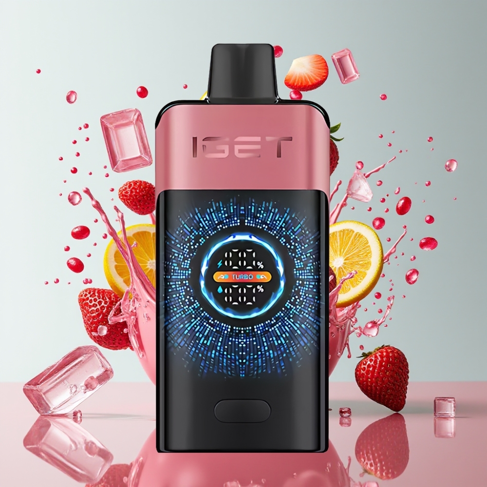 IGET ONE 12000 Puff Italia Ingrosso Sigaretta elettronica usa e getta Fragola Melagrana Ghiaccio, 2700mAh, Schermo Curvo, 0.6ohm Dual Mesh