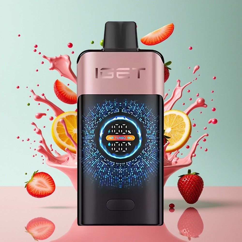 IGET ONE 12000 Puff Italia ingrosso Sigaretta elettronica usa e getta Chupa Chups Fragola – 2700mAh, Schermo Curvo