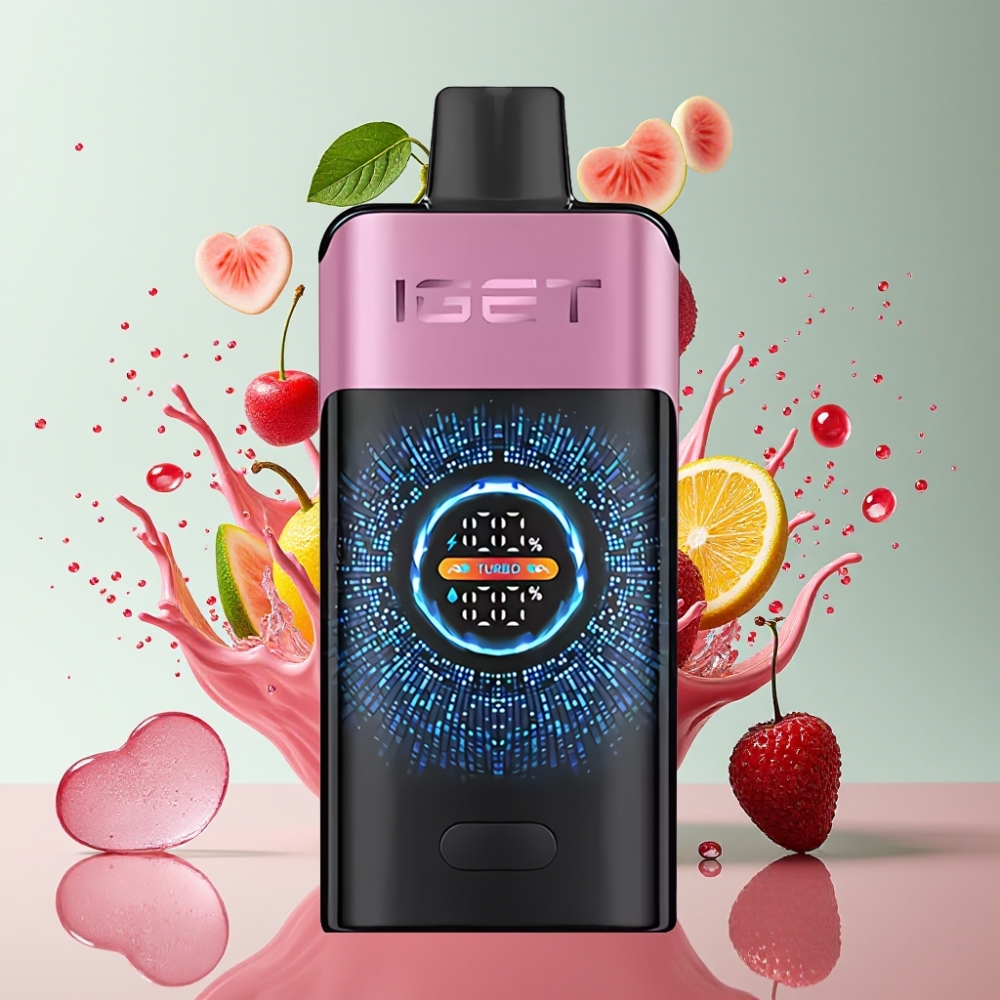 IGET ONE 12000 Puff Italia ingrosso Sigaretta elettronica usa e getta Mostro Ciliegia 2700mAh Schermo Curvo