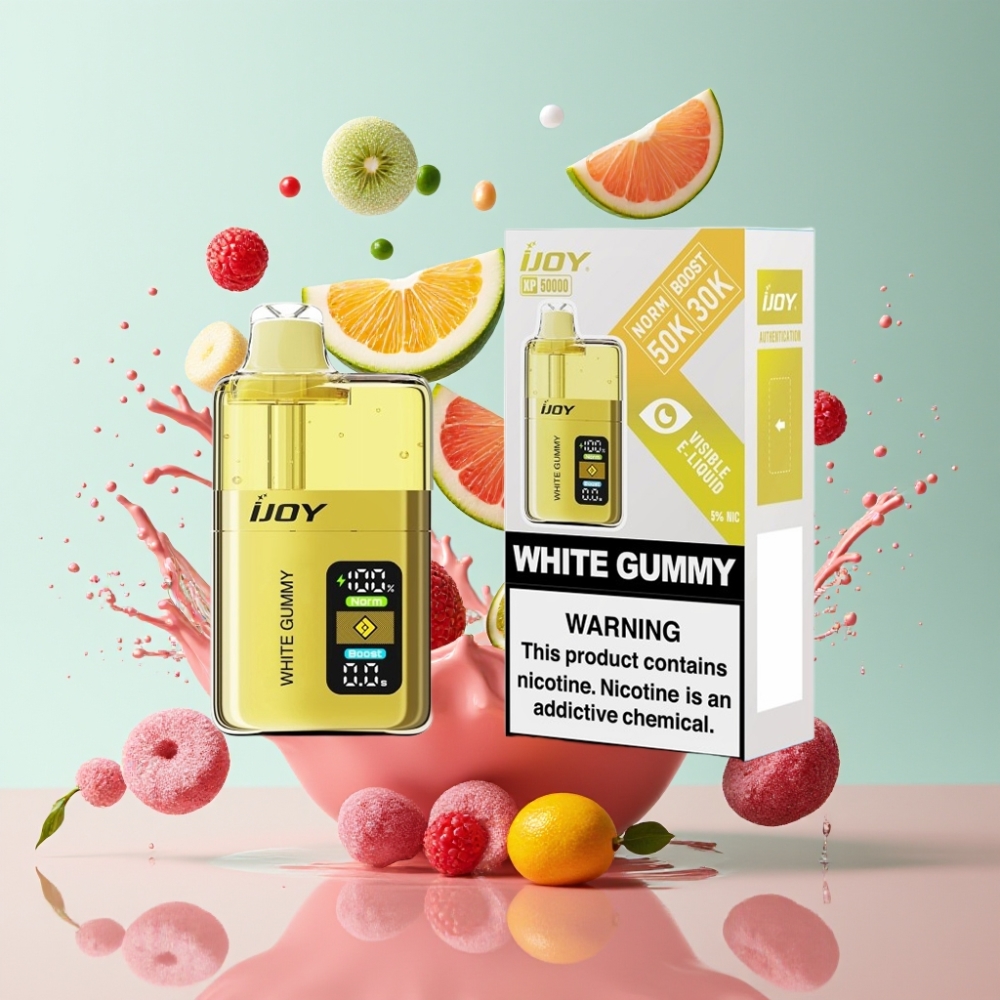 IJOY XP50000 Sigaretta elettronica usa e getta Italia Ingrosso - 50000 Puff, 50mg/ml, Bianco Gommosa, 1000mAh, Tipo-C