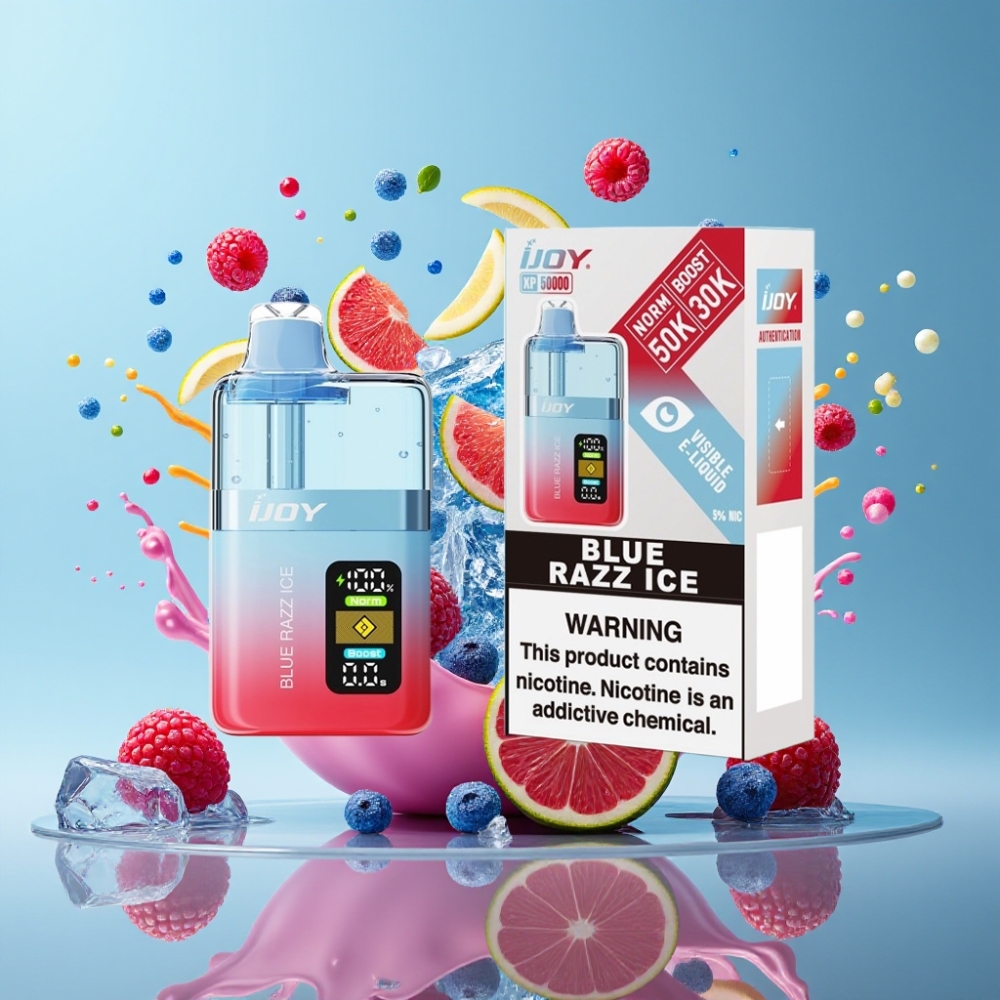 IJOY XP50000 Sigaretta elettronica usa e getta Italia Ingrosso - Mirtillo Ghiaccio Blu, 50000 Puff, 50mg/ml, 1000mAh