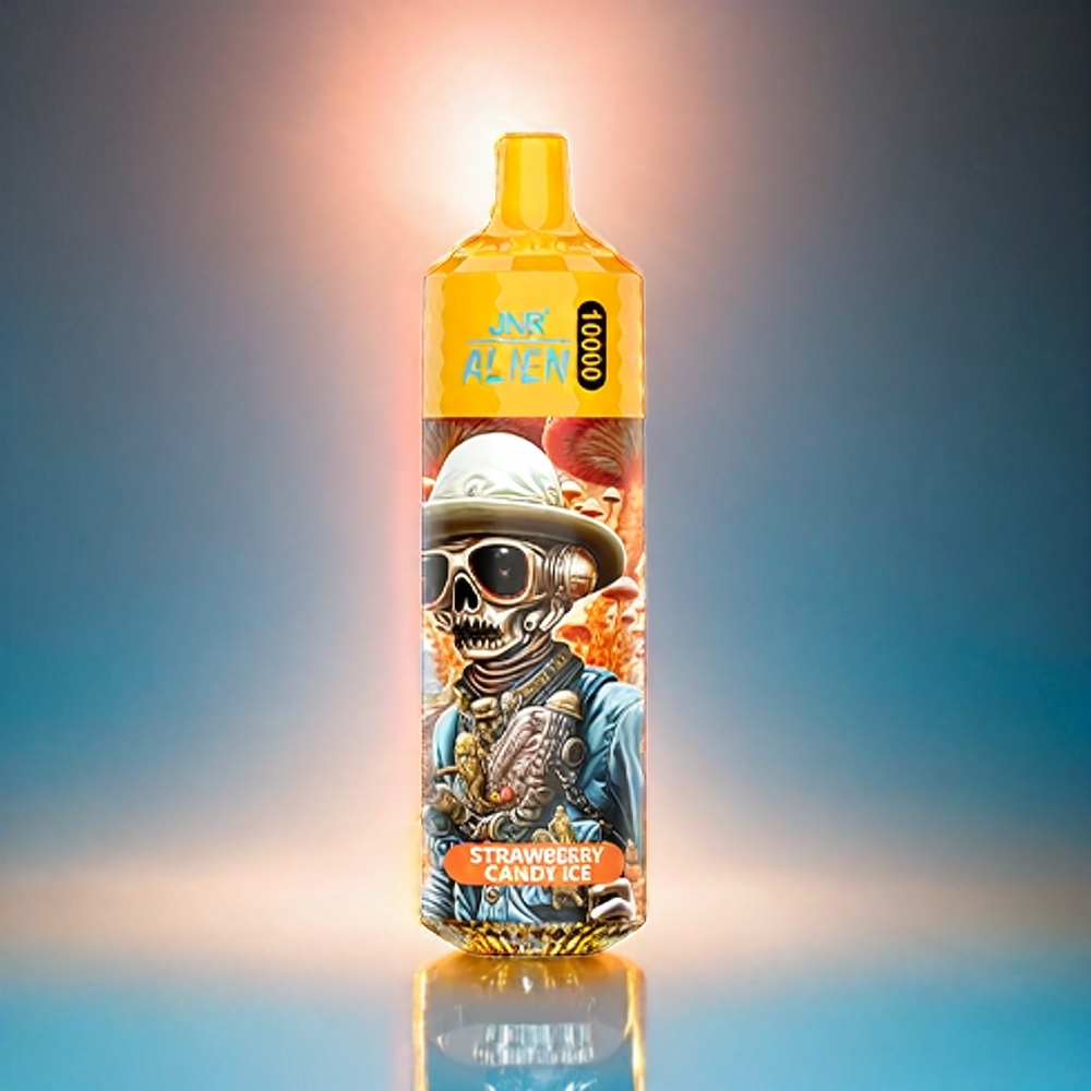 Italia Ingrosso JNR Alien 10000 Puffs Fragola Caramello Ghiaccio - 850mAh, 20ml, Tipo-C, Luci LED RGB