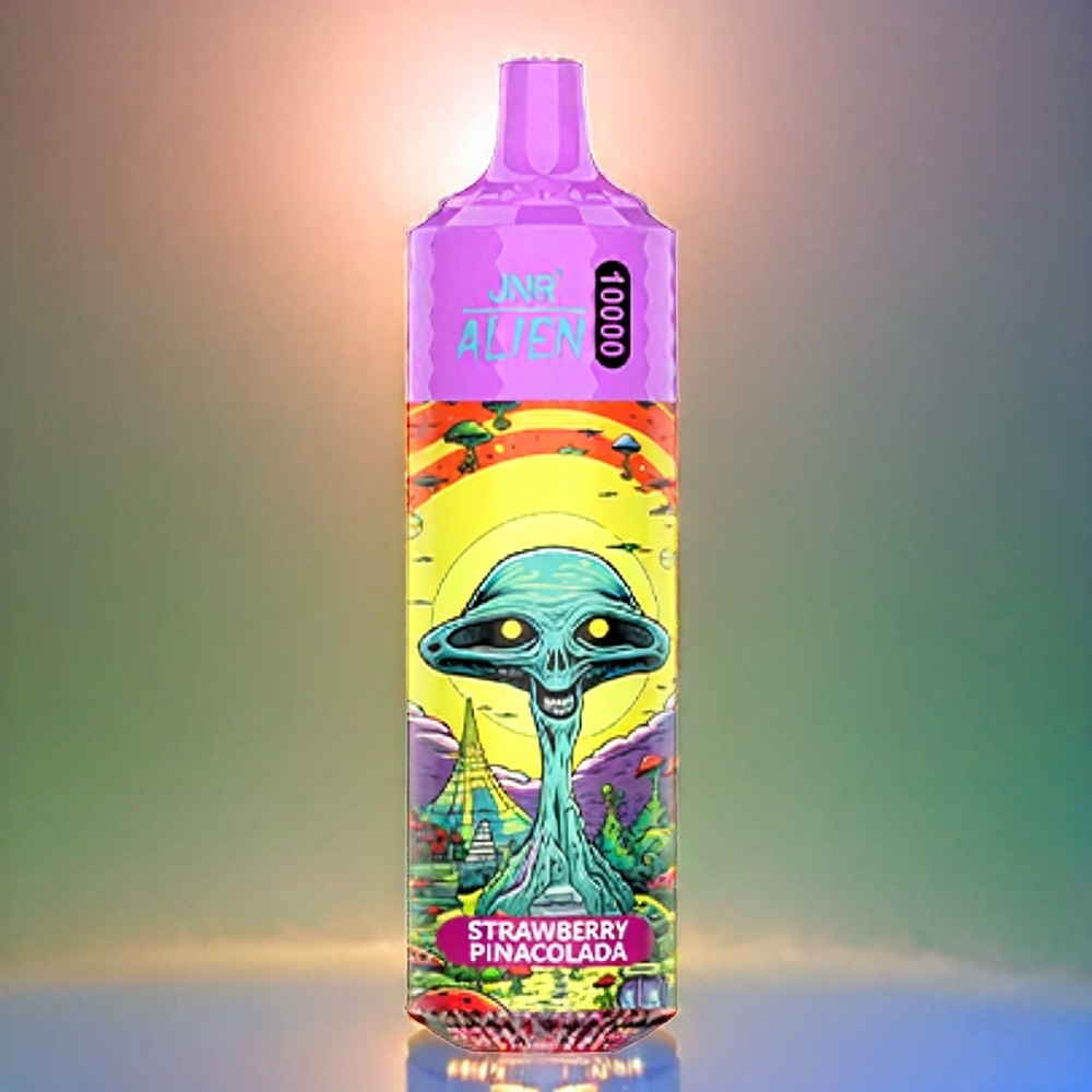 Italia Ingrosso JNR Alien 10000 Puffs Fragola Pina Colada - 850mAh, 20ml E-liquid, Tipo-C Ricarica Rapida, LED RGB