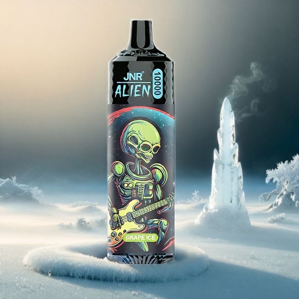 Italia Ingrosso JNR Alien 10000 Puffs Ghiaccio d'Uva con batteria 850mAh e luce LED