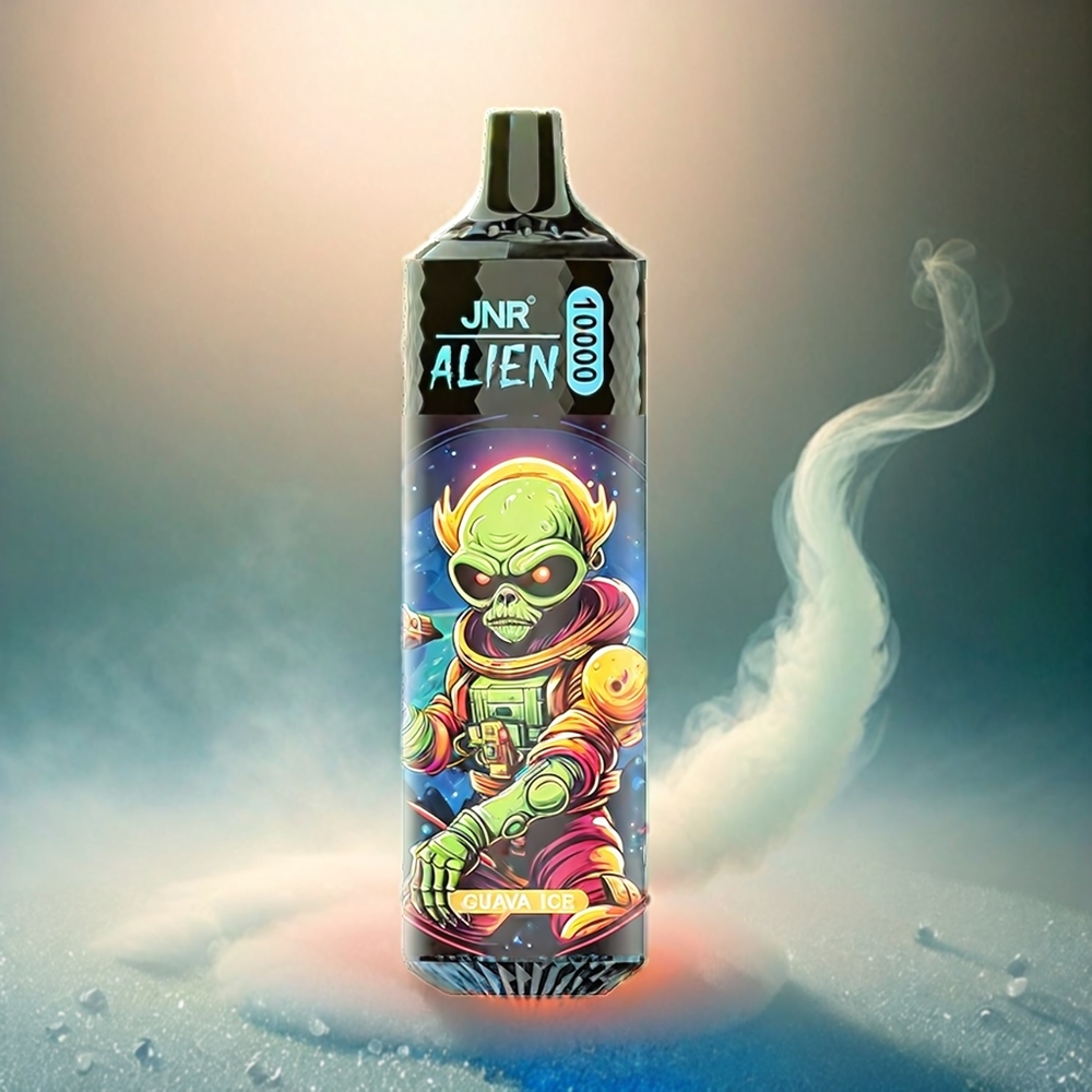 Italia Ingrosso JNR Alien 10000 Puffs Guava Ice 850mAh Mesh 1.2 Ohm 20ml Type-C LED RGB