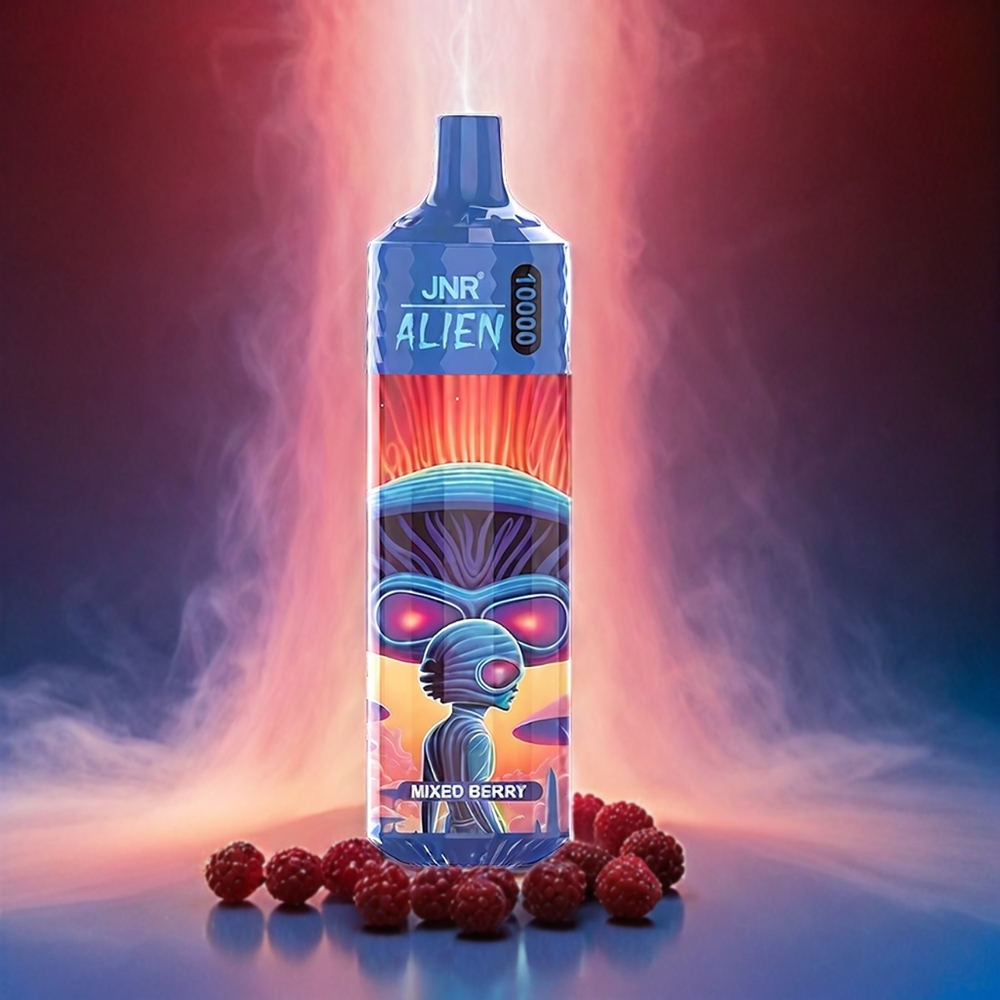 Italia Ingrosso JNR Alien 10000 Puffs Vape Frutti Misti con Batteria 850mAh, Carica Rapida Type-C e Luci LED RGB