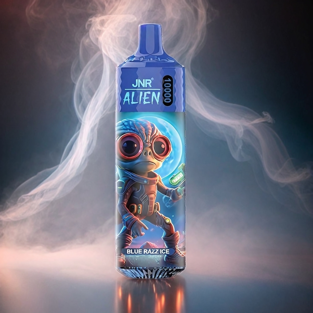 Italia Ingrosso Jnr Alien 10000 Puffs Blu Razz Ghiaccio - 850mAh Batteria, 20ml E-liquid, RGB LED