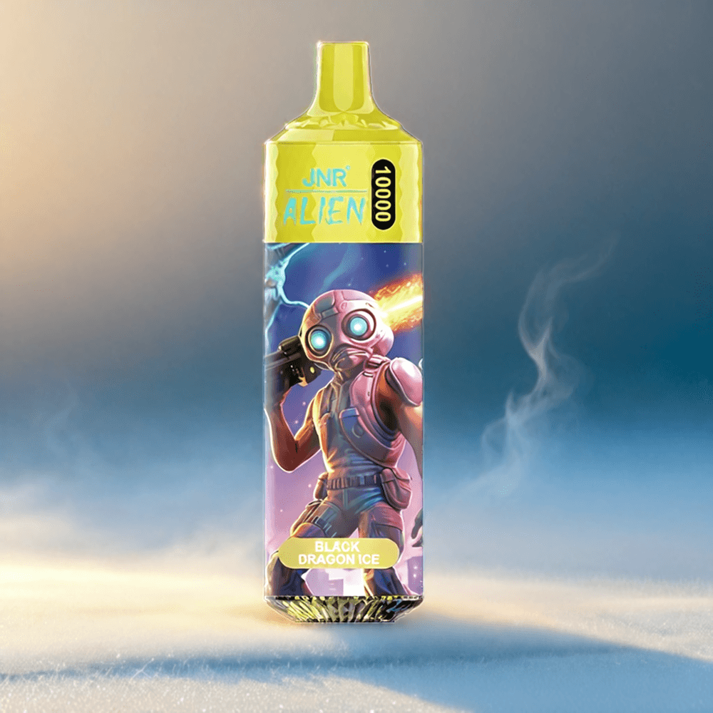 Italia Ingrosso Jnr Alien 10000 Puffs Drago Nero Ghiaccio con Batteria 850mAh, Mesh Coil 1.2 Ohm, 20ml E-liquid