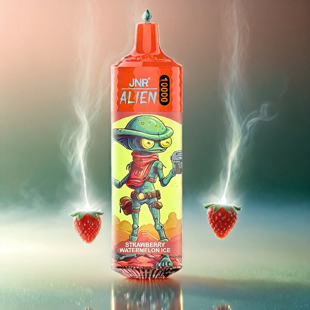 Italia Ingrosso Jnr Alien 10000 Puffs Fragola Anguria Ghiaccio con Batteria 850mAh, Carica Type-C, LED RGB