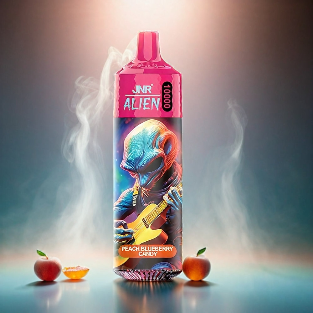 Italia Ingrosso Jnr Alien 10000 Puffs Pesca Mirtillo Caramella Vape - 850mAh, 20ml E-liquid, Type-C