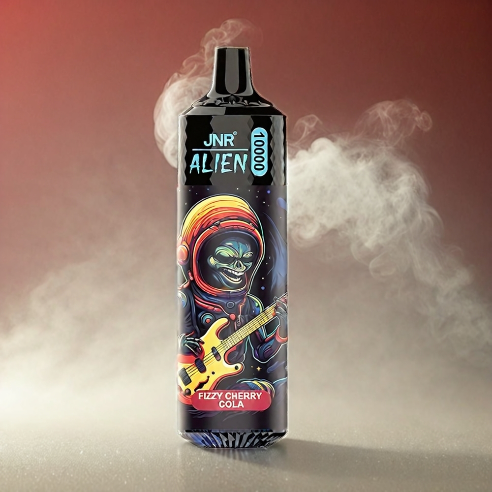 Italia Ingrosso Jnr Alien 10000 Puffs Vape Ciliegia Cola Frizzante con Batteria 850mAh, Mesh Coil 1.2 Ohm e Ricarica Type-C